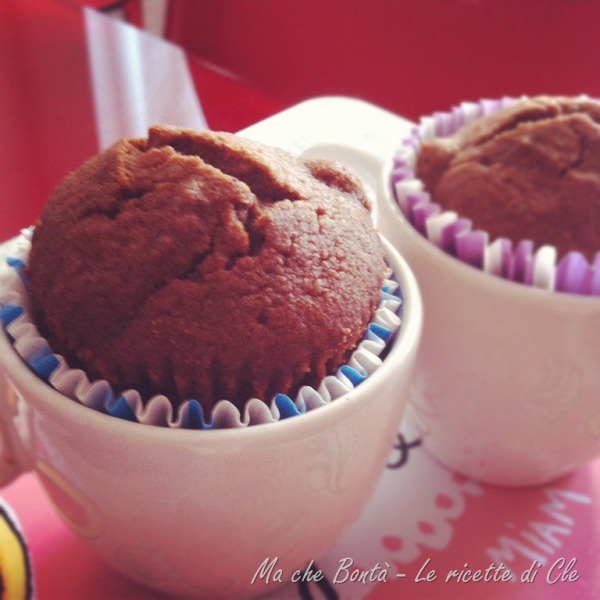 Muffin cioccolato e pere per tutti (Cocoa and pears muffin for everyone)
